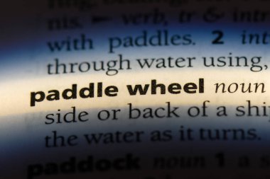 kürek tekerlek Word'de bir sözlük. kürek tekerlek kavramı.