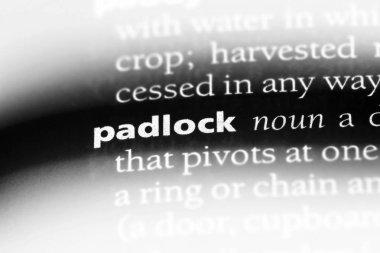 asma kilit sözcük sözlüğe. asma kilit kavramı.