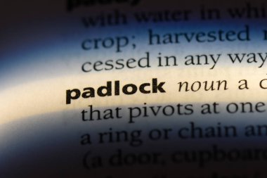 asma kilit sözcük sözlüğe. asma kilit kavramı.