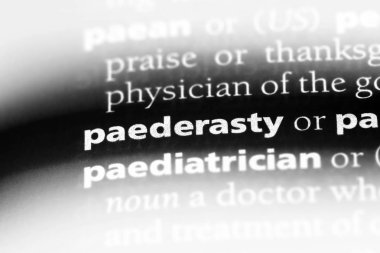 paederasty sözcük sözlüğe. paederasty kavramı.