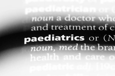 Pediatri Word'de bir sözlük. Pediatri kavramı.
