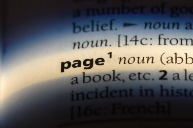 sayfa sözcük sözlüğe. sayfası kavramı.