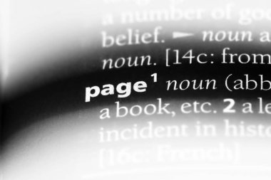 sayfa sözcük sözlüğe. sayfası kavramı.