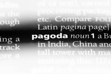 Pagoda Word'de bir sözlük. Pagoda kavramı.