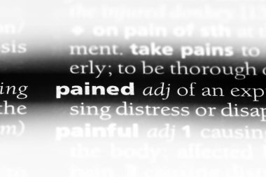 bir sözlüğü'ndeki sözcüğü üzüyordu. acı dolu kavramı.