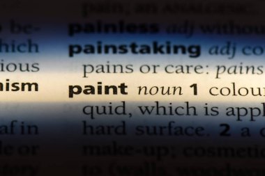 bir sözlüğü'ndeki sözcüğü boya. boya kavramı.