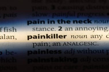 ağrı kesici Word'de bir sözlük. ağrı kesici kavramı.