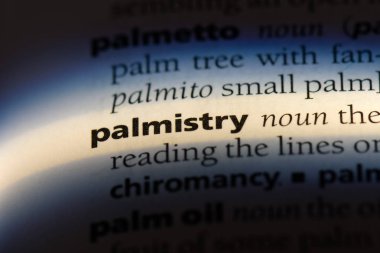 El falı Word'de bir sözlük. El falı kavramı.