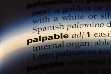 elle tutulur tek kelimeyle bir sözlük. palpabl kavramı.