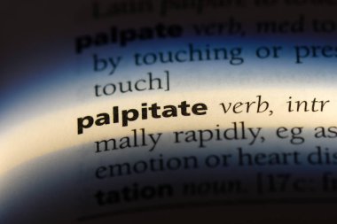bir sözlüğü'ndeki sözcüğü palpitate. kavram palpitate.