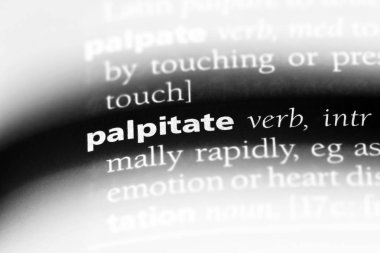 bir sözlüğü'ndeki sözcüğü palpitate. kavram palpitate.