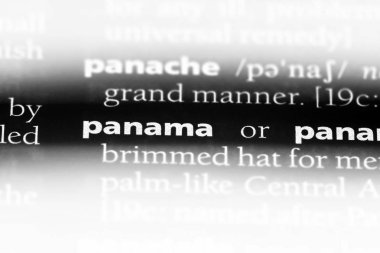 Panama Word'de bir sözlük. Panama kavramı.