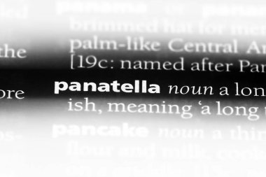 panatella sözcük sözlüğe. panatella kavramı.