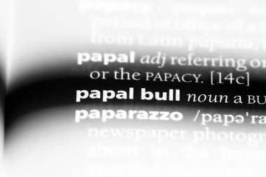 Papalık boğa Word'de bir sözlük. Papalık Boğa kavramı.