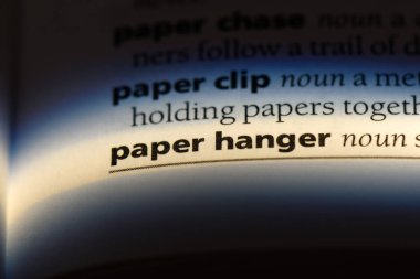 Kağıt askı sözcük sözlüğe. Kağıt askı kavramı.