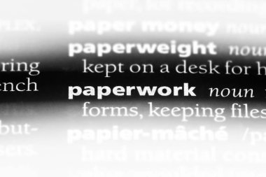 Evrak Word'de bir sözlük. Evrak kavramı.