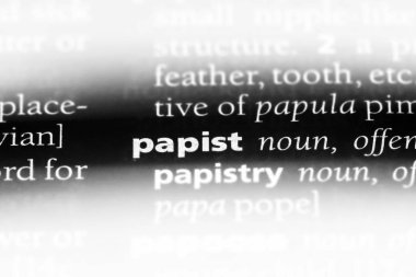 Papacı Word'de bir sözlük. Papacı kavramı.