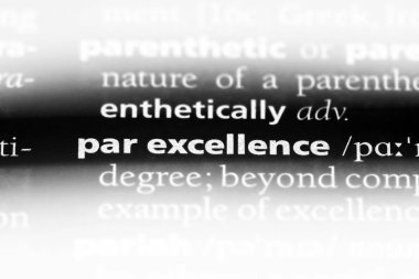 mükemmel tek kelimeyle bir sözlük. mükemmel kavramı.