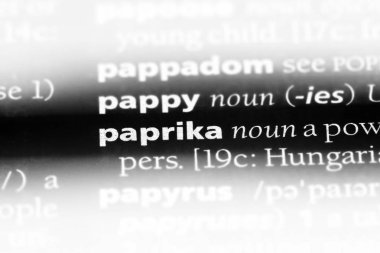 kırmızı biber tek kelimeyle bir sözlük. kırmızı biber kavramı.