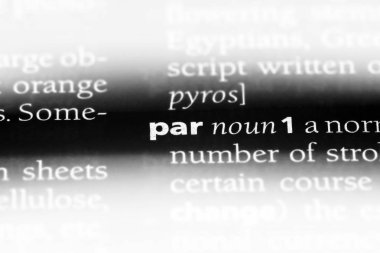 par Word'de bir sözlük. par kavramı.