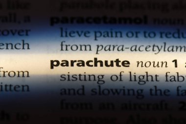 paraşüt Word'de bir sözlük. paraşüt kavramı.