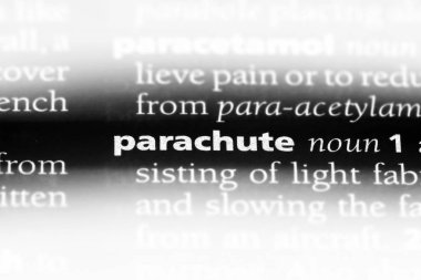 paraşüt Word'de bir sözlük. paraşüt kavramı.