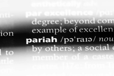 parya Word'de bir sözlük. parya kavramı.