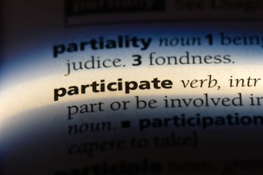 bir sözlüğü'ndeki sözcüğü katılmak. kavramı katılmak.