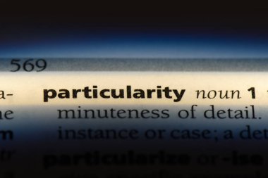 özelliği Word'de bir sözlük. özelliği kavramı.