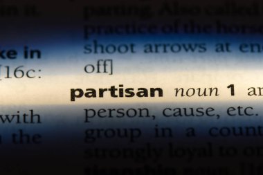 bir sözlüğü'ndeki partizan sözcüğü. Partizan kavramı.