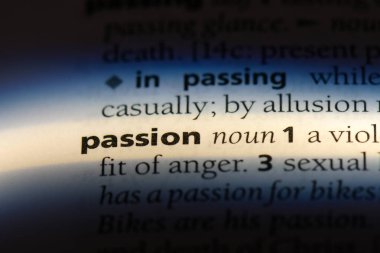 tutku Word'de bir sözlük. tutku kavramı.