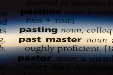 geçmiş master kelime sözlüğe. geçmiş master kavramı.