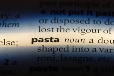 Makarna Word'de bir sözlük. Makarna kavramı.
