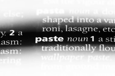 sözcük sözlükte yapıştırın. kavram yapıştırın.