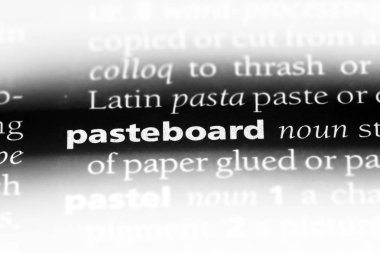 bir sözlüğü'ndeki panonuzdaki sözcüğü. karton kavramı.