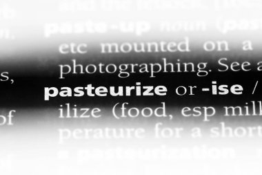 bir sözlüğü'ndeki sözcüğü pastörize. kavram pastörize.