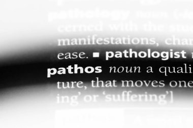 Pathos Word'de bir sözlük. Pathos kavramı.