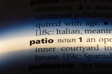 veranda Word'de bir sözlük. veranda kavramı.