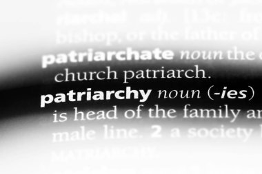 ataerkil Word'de bir sözlük. ataerkil kavramı.