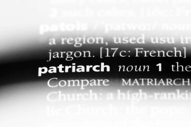 Patrik Word'de bir sözlük. Patrik kavramı.