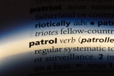 bir sözlüğü'ndeki sözcüğü devriye. devriye kavramı.