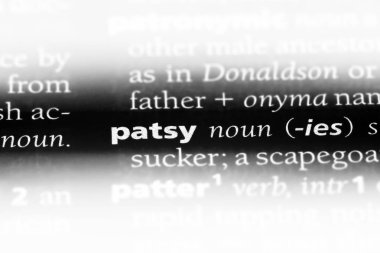 Patsy Word'de bir sözlük. Patsy kavramı.