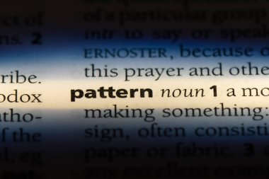 desen Word'de bir sözlük. desen kavramı.