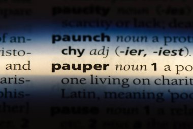 bir sözlüğü'ndeki fakir sözcüğü. fakir kavramı.