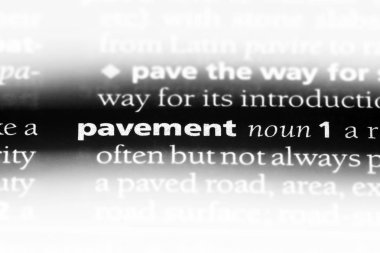 kaldırım Word'de bir sözlük. kaldırım kavramı.