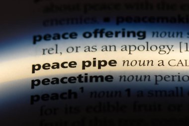 barış çubuğu Word'de bir sözlük. barış çubuğu kavramı.