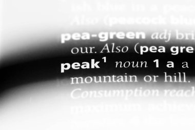 tepe Word'de bir sözlük. tepe kavramı.