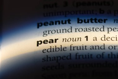 armut Word'de bir sözlük. armut kavramı.