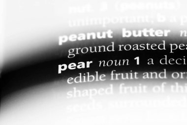 armut Word'de bir sözlük. armut kavramı.