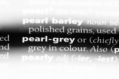 inci gri tek kelimeyle bir sözlük. inci gri kavramı.